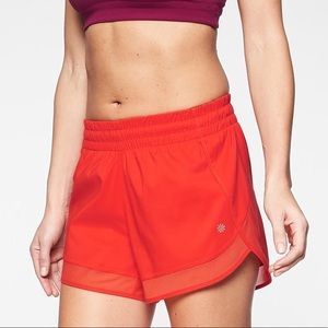 Athleta mesh racer run short 4” inseam